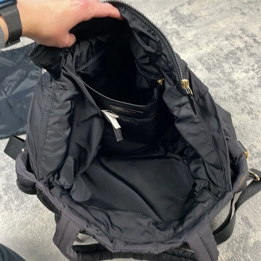 Marc Jacobs Quilted Nylon Baby Diaper Bag Travel Commute Duffle Black